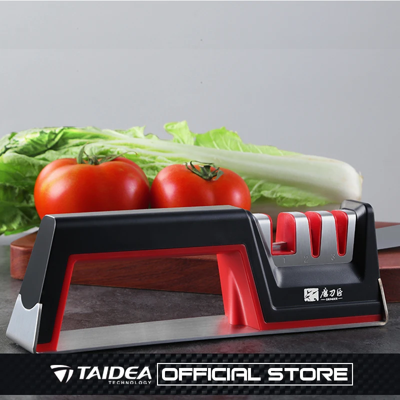 GRINDER Professional Kitchen Knife Sharpener sharpener system Carbide Ceramic amolador de faca tool sharpening machine TAIDEA