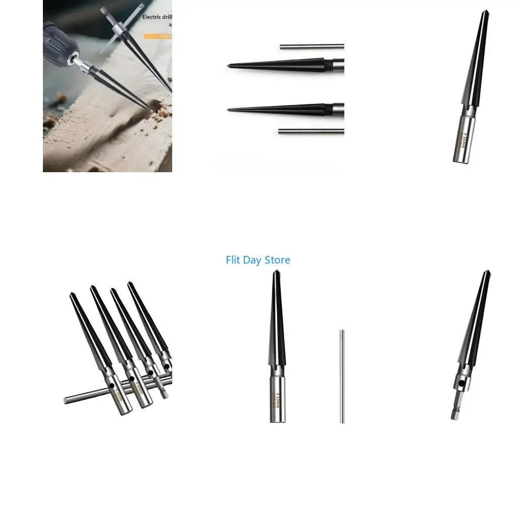 F92C High Precise Taper Reamer For Metal And Woodworking Tapered Drill Bit Comfortable Grip Bearing Steel Construction