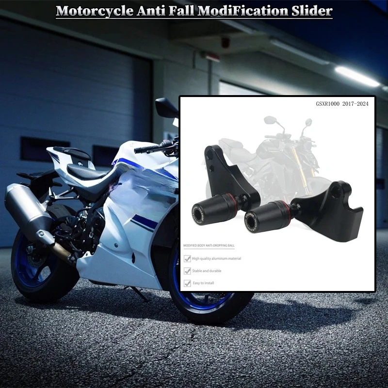 

Motorcycle Falling Protection Frame Slider Fairing Guard Crash Pad Protector Fit For SUZUKI GSXR1000 GSX-R1000 2017-2024 2023