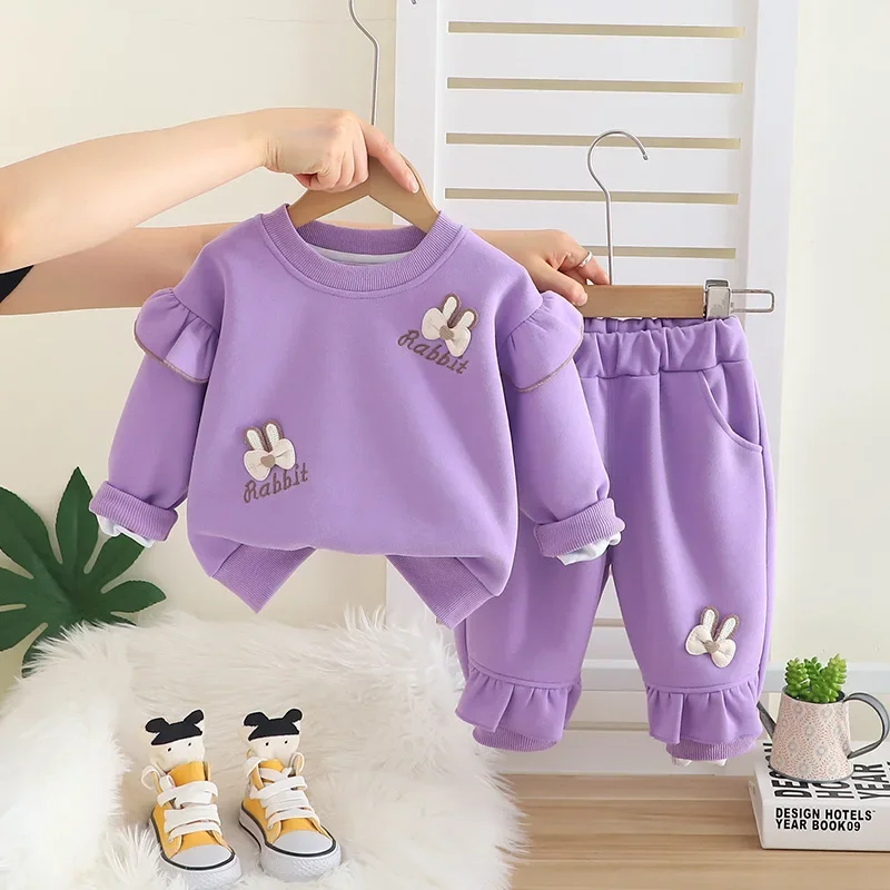 

New Spring Autumn Fashion Baby Clothes Suit Children Girls T-Shirt Pants 2Pcs/Sets Toddler Clothing Infant Costume Kids Outfits