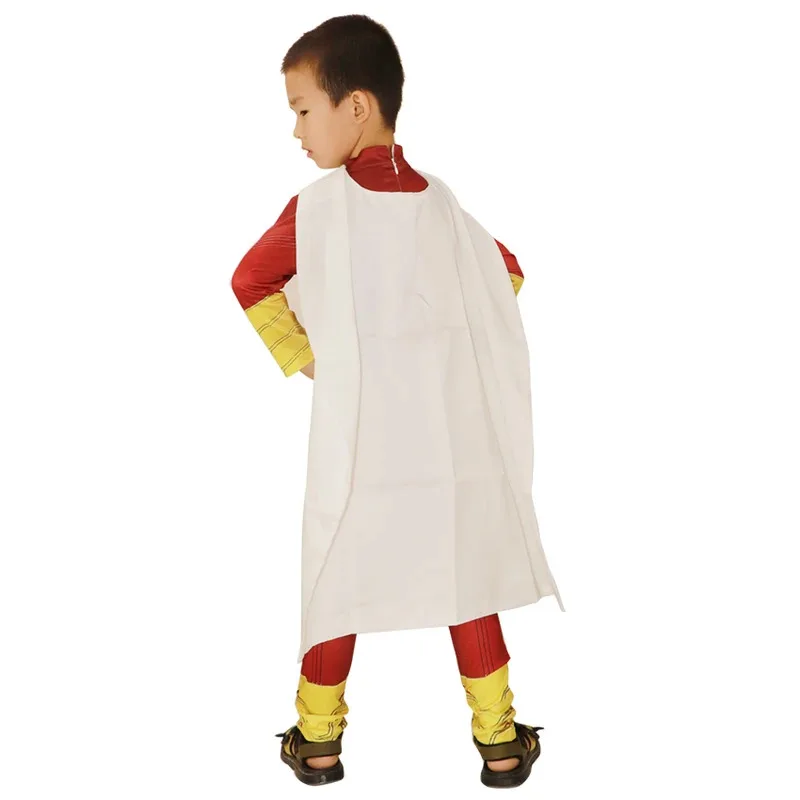 Billy Batson Shazam Costume Superhero Cloak Jumpsuit With Cosplay Movie Halloween Costumes For Kids Fancy Dress Up Festival
