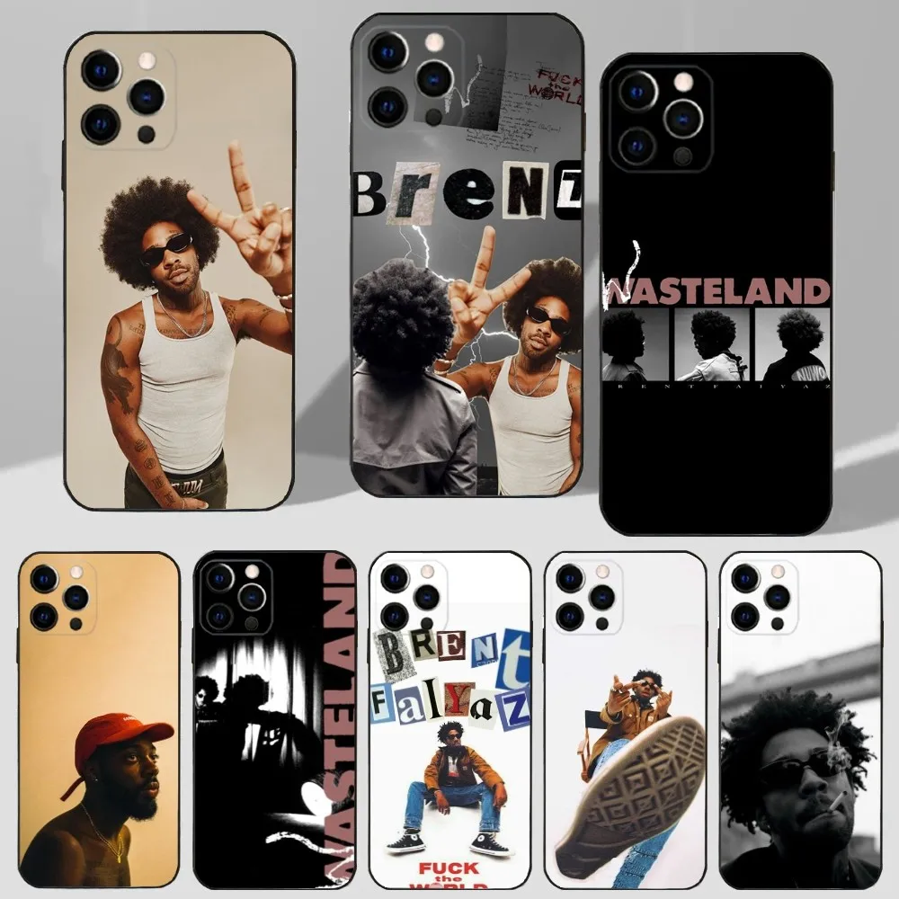 Singer B-Brent F-Faiyaz Cool Phone Case For iPhone 16,15,14,13,12,11 Plus,Pro Max,XS,X,XR,SE,Mini,8,7 Soft Silicone Black Cover