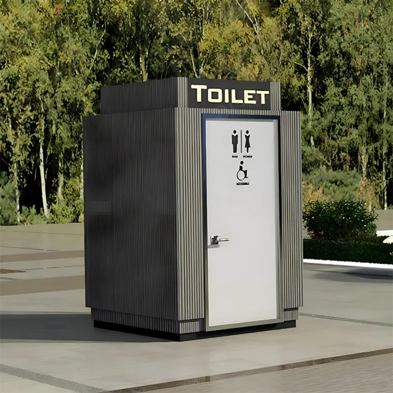 Mobile Outdoor Portable Toilets for Office Parks Apartment Buildings Schools & Hospitals-Steel Sandwich Panels