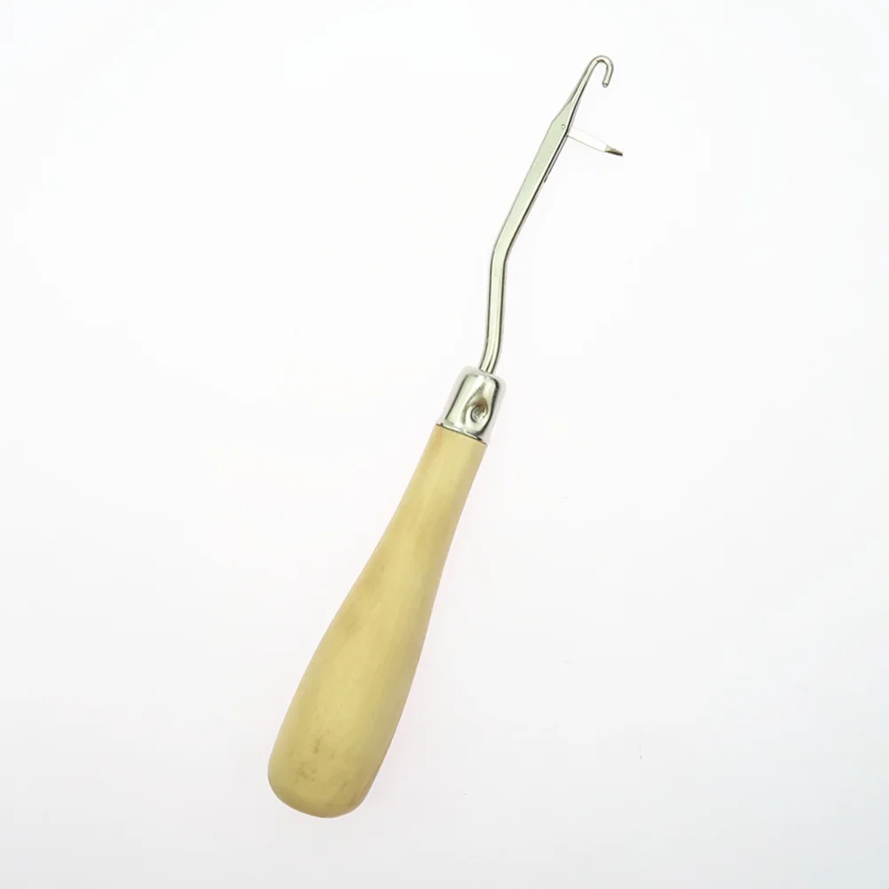 

5Pcs Crochet Needle Set Premium Wooden Knitting Tools for Sweater Mending Sock Repair Weaving Buddhist Beads Comfortable Use