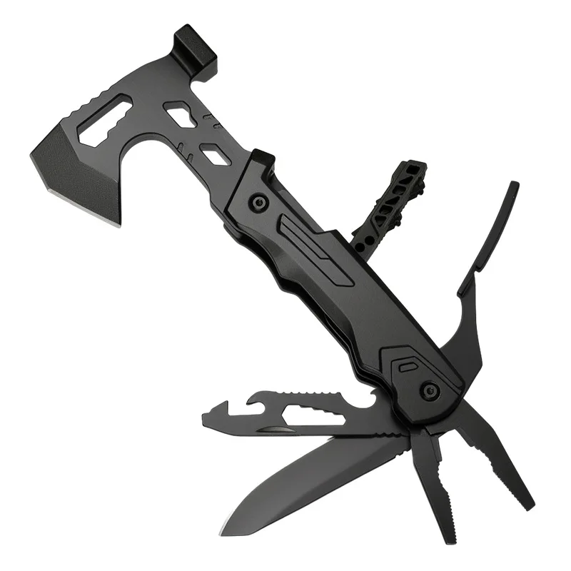 

Outdoor Multifunctional Tool Combination Axe Hammer Folding Portable Portable Survival Hammer Head Survival Wrench EDC Knife