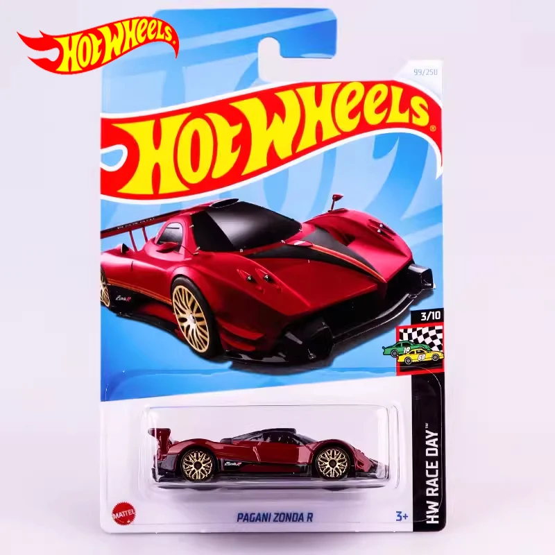 2024D Original Hot Wheels Car Pagani Zonda R Toys for Boys 1/64 Diecast Alloy Model Vehicle HW Trubo Collection Birthday Gift