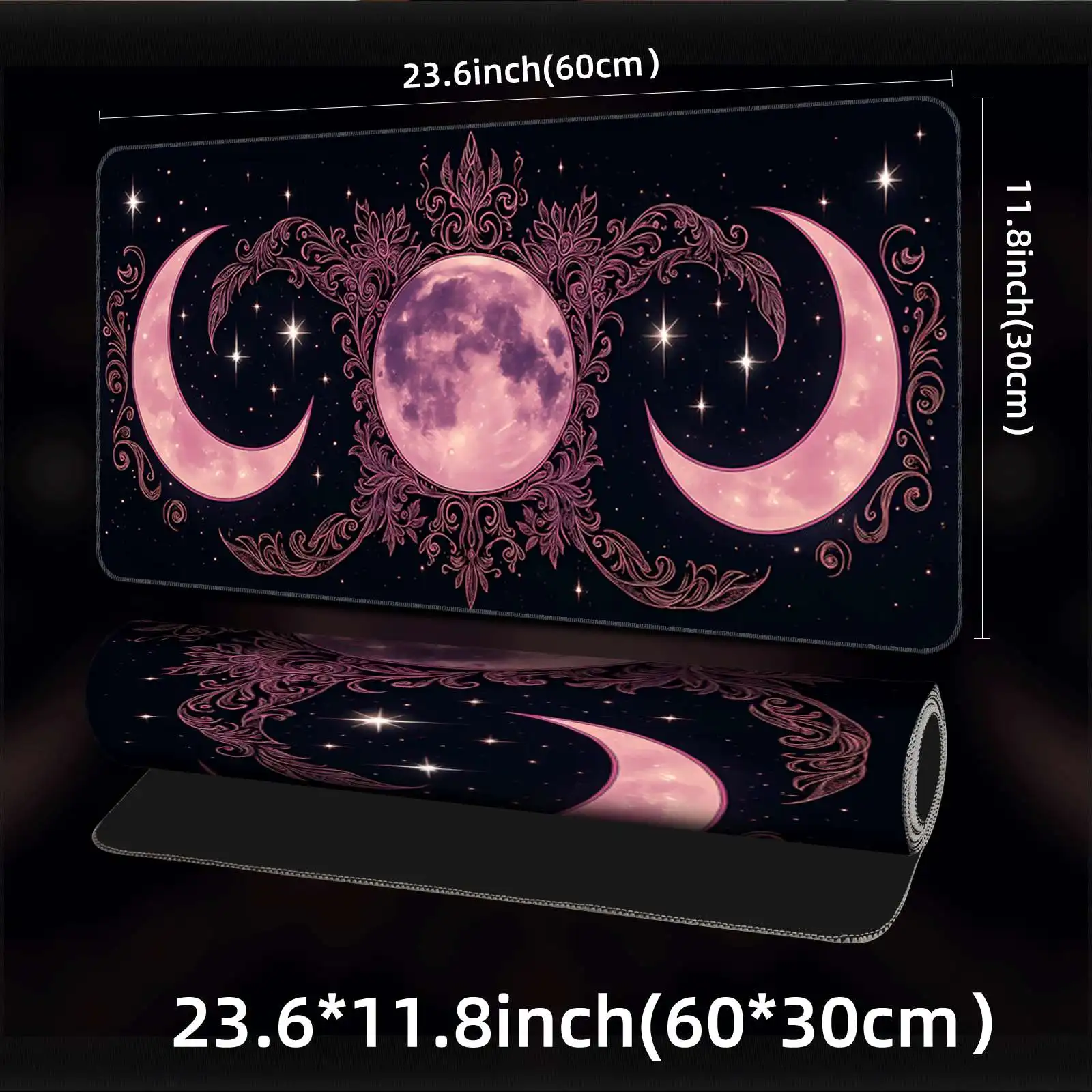 Moon Starry Sky Extra Large Gaming Mouse Pad Non-Slip Rubber Desk Mat XL PC Computer