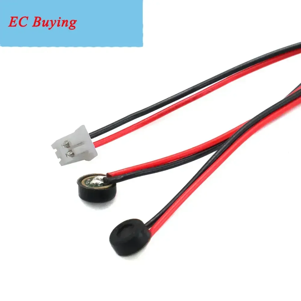 10PCS 4015 2P 1.25 Microphone Head Wire Mobile Phone Microphone Anti-interference High Sensitivity  Electre MIC With 100MM Cable