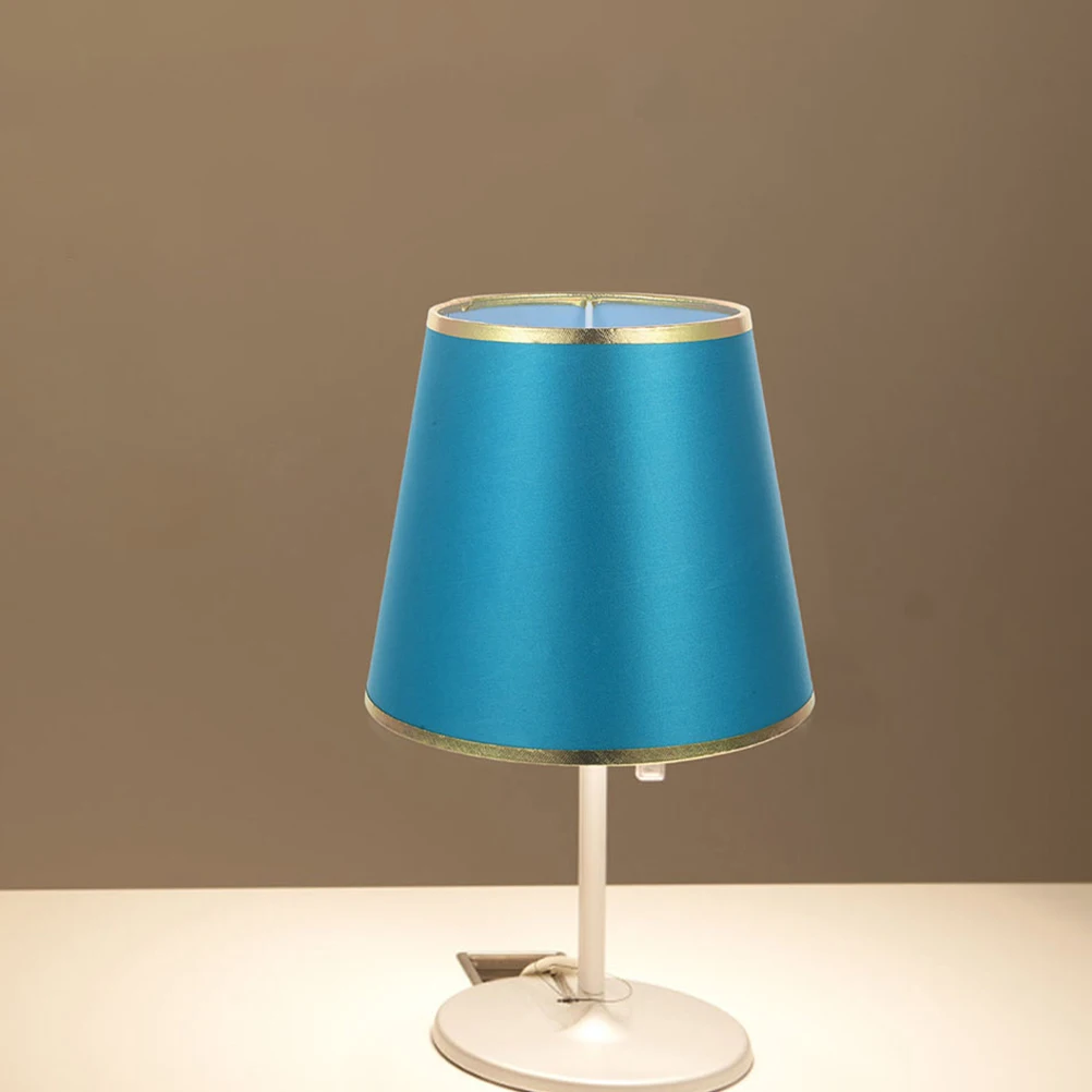 

Cloth Lampshade E27 Base Soft Light Transmission Decorative Small Lamp Shade For Bedroom Study Hotel Wall Desk Lamp