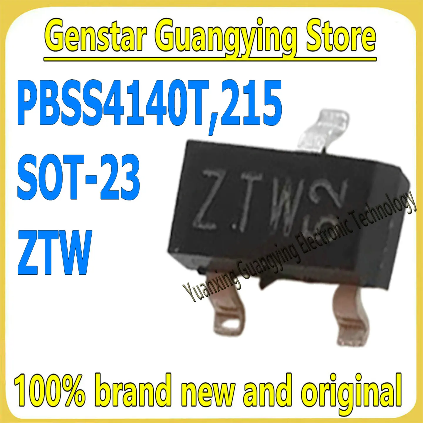 

(10 шт.) PBSS4140T,215 PBSS4140T Маркировка: ZTW S-23 40V 1A NPN-транзистор (BJT) 100% новый