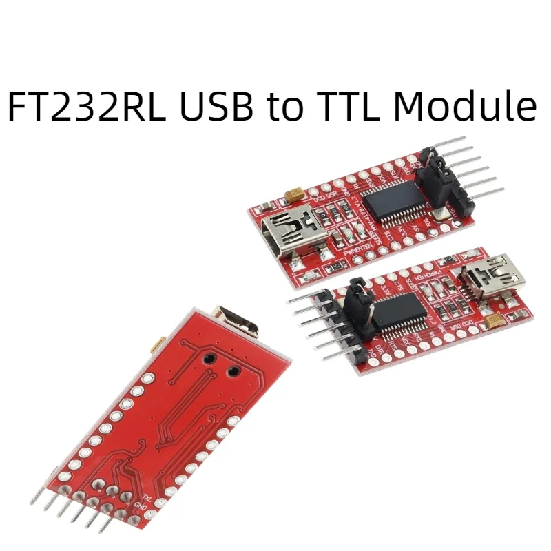 FT232RL FTDI USB to TTL Serial Adapter Module 3.3V 5V Mini USB Port Download Burning Board