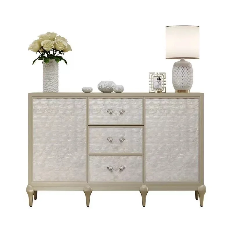 Meuble de rangement d'entrée dans le salon, armoire latérale de salle à manger simple et personnalisée dans le meuble décoratif moderne du hall d'entrée