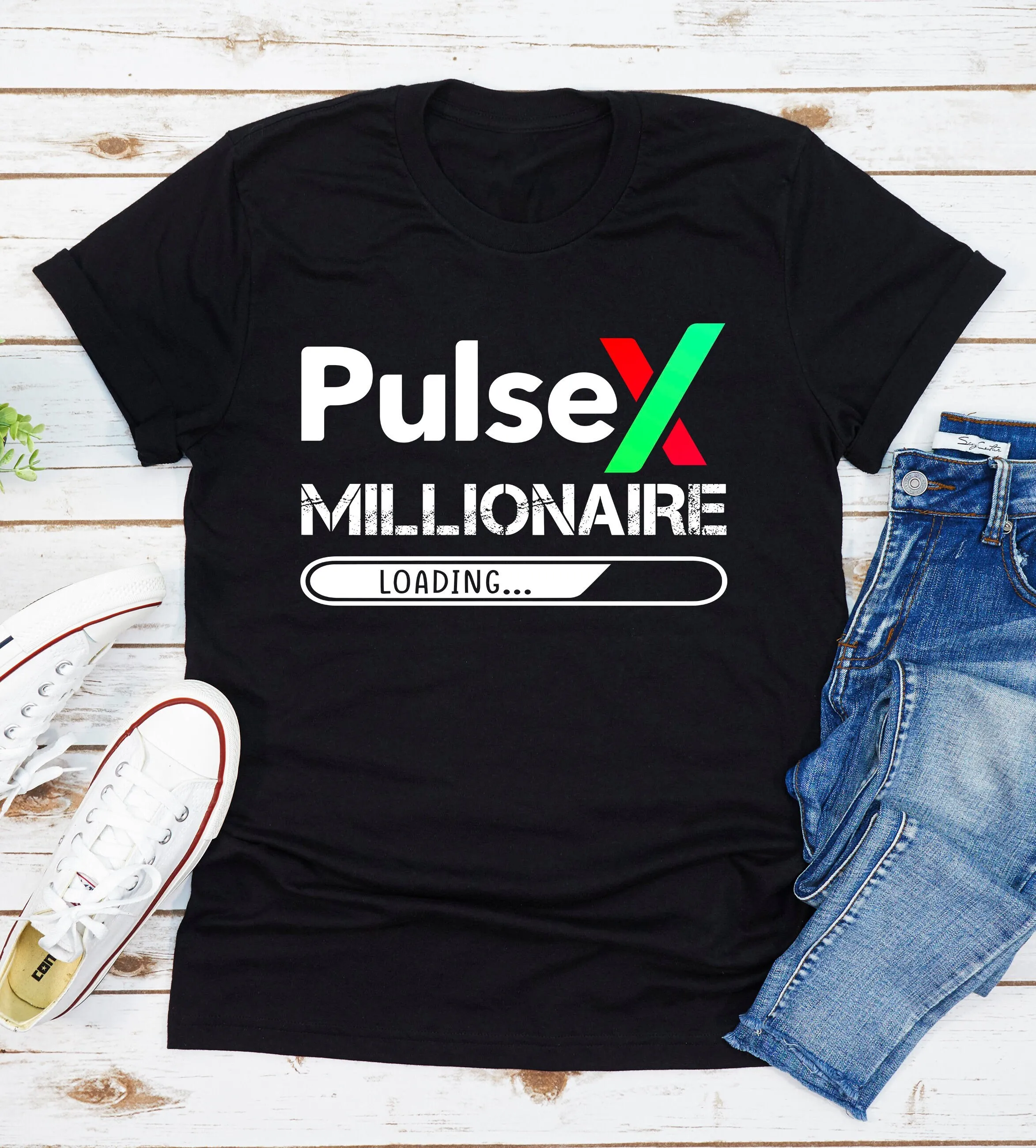 Pulsex Crypto Millionaire T Shirt Plsx Coin Investor