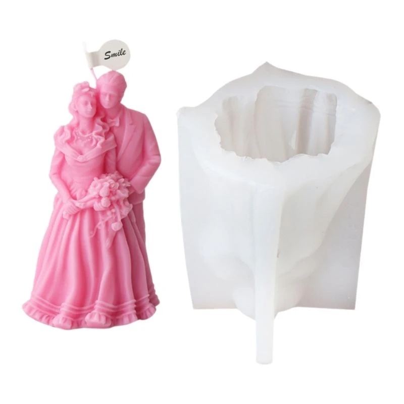 

Silicone Resin Mould Silicone Mold Groom and Bride Beautiful Ornament Mold