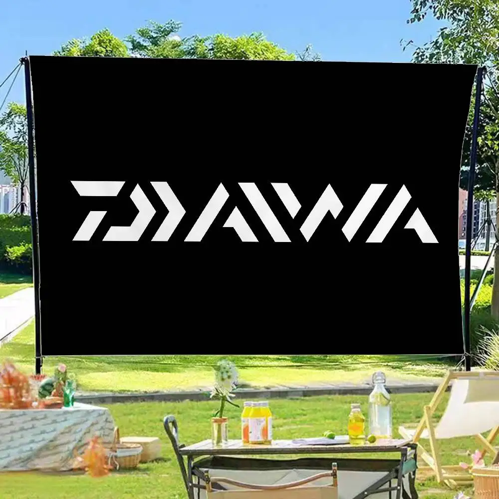 Classic Fishing Tackle Logo D-Daiwa Cartoon Flag Wall Hanging Banner Decoration Household Home Decor