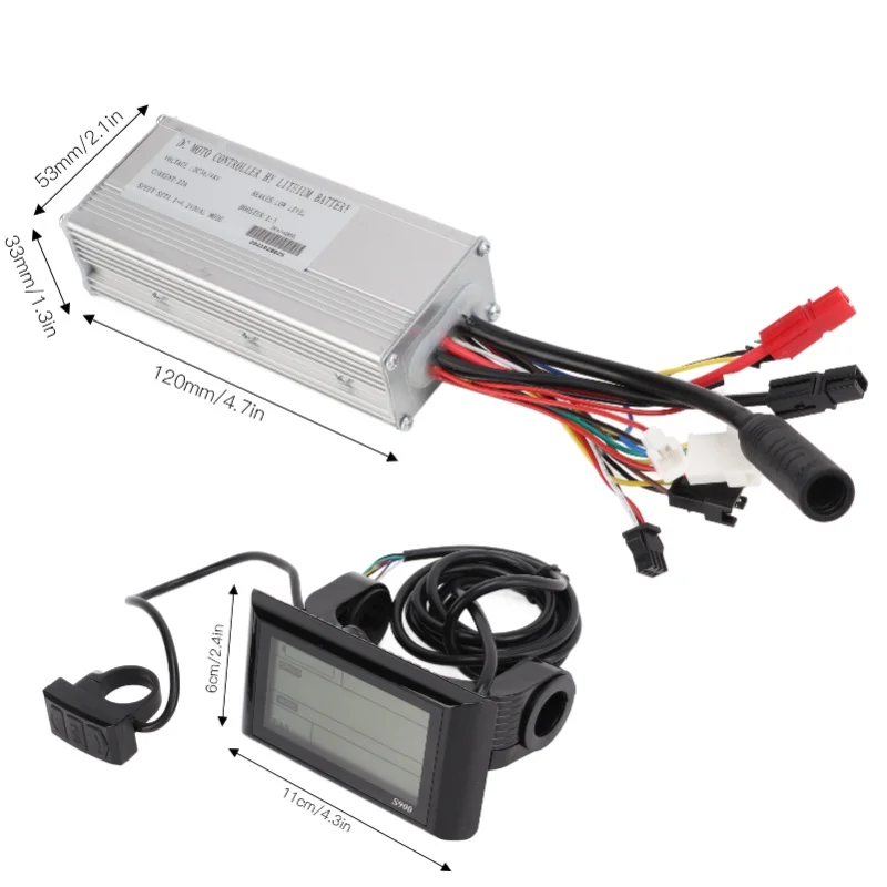 دراجة كهربائية تعديل عدة تحكم عرض الإبهام خنق الطاقة دواسة مساعدة مجموعة أجهزة الاستشعار لمحرك 36 فولت 48 فولت 500 واط #2