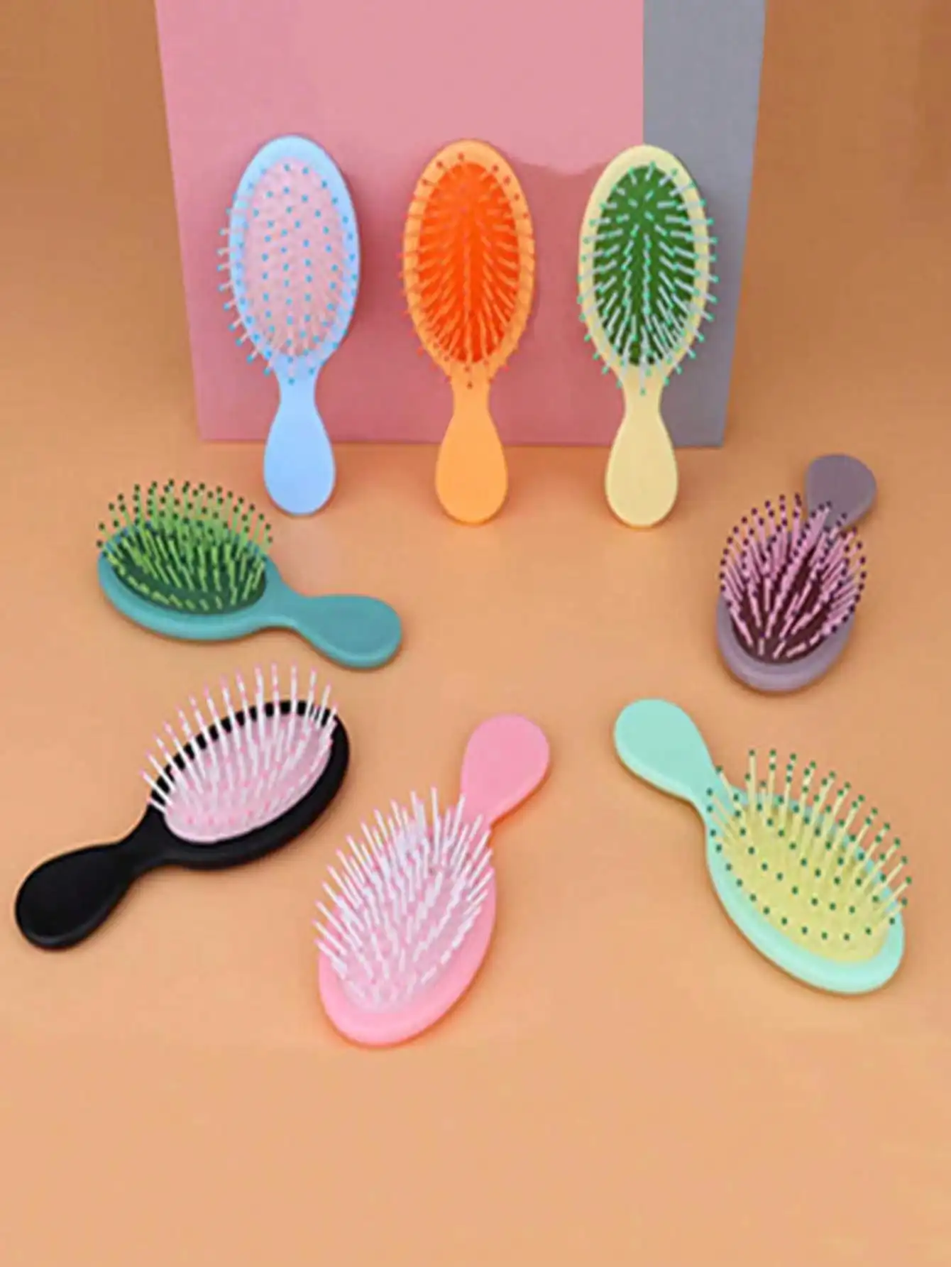 

5 Pieces Mini Wet Hair Brush, Travel Detangling Brush, For Most Hair Types, With Ease Knots Without Tears Or Breakage, Multicolor