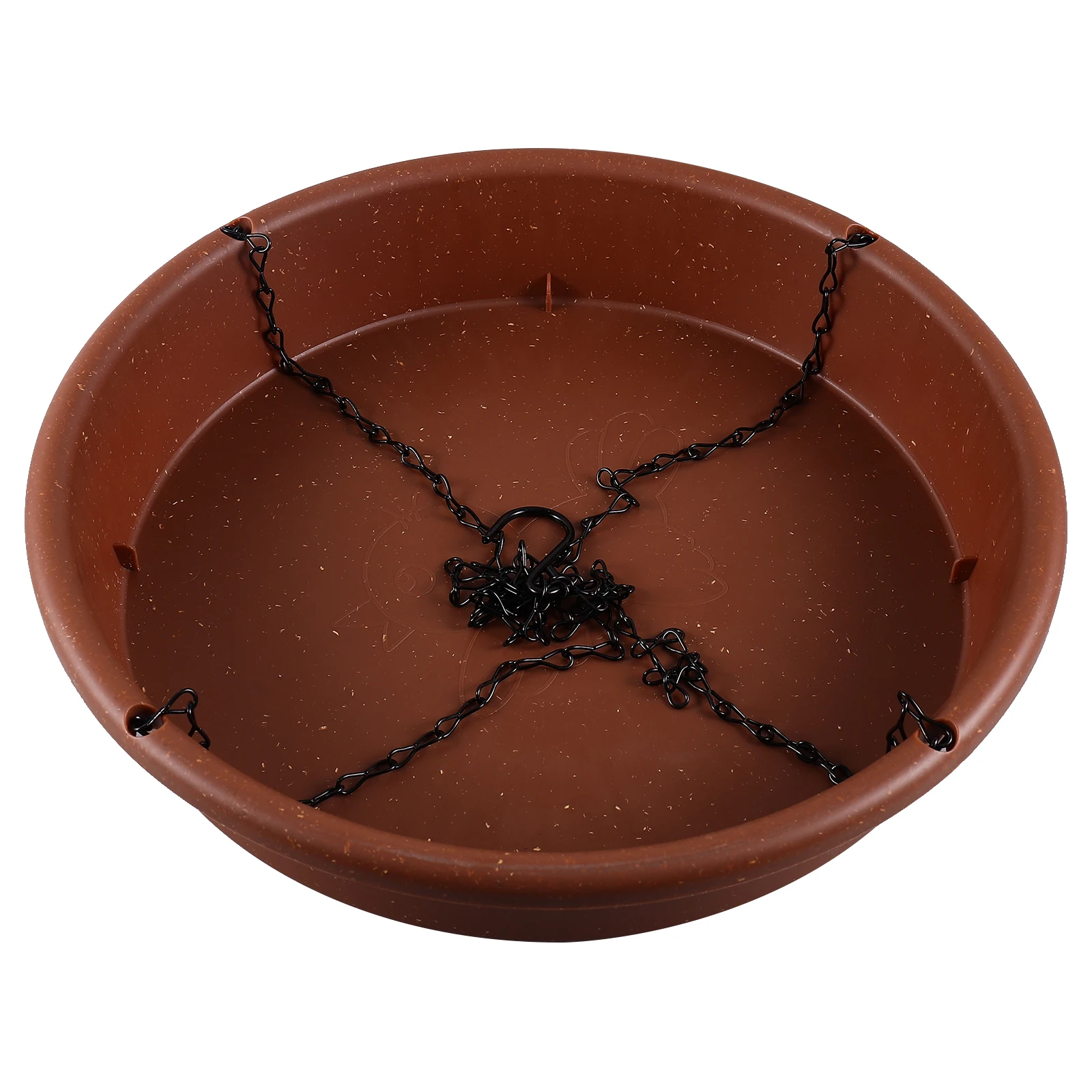 

Hanging Bird Bath Basin Durable Iron PP Material Garden Decoration Outdoor Bird Feeder Dispenser for Backyard Observation