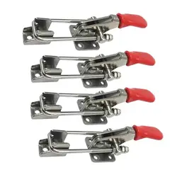 2/4pcs Adjustable Toolbox Case Metal Toggle Latch Catch Clasp Quick Release Clamp Anti-Slip Push Pull Toggle Clamp Tools