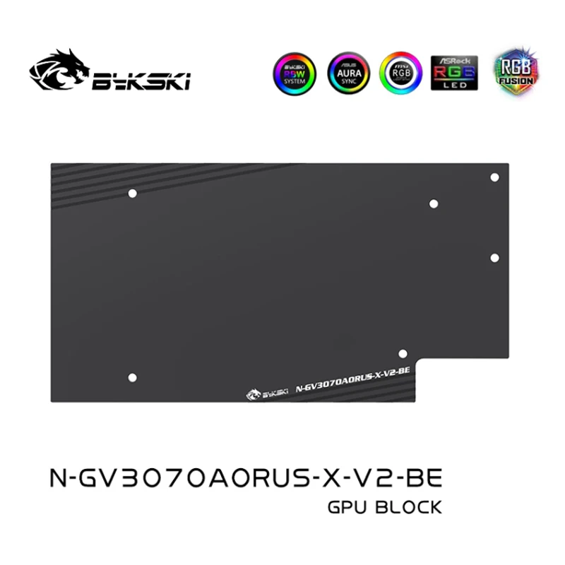 Bykski N-GV3070AORUS-X-V2 Water Block Use for GIGABYTE Aorus RTX 3070 Master 8G/RTX 3060 Ti  Master 8G GPU Card Copper Radiator
