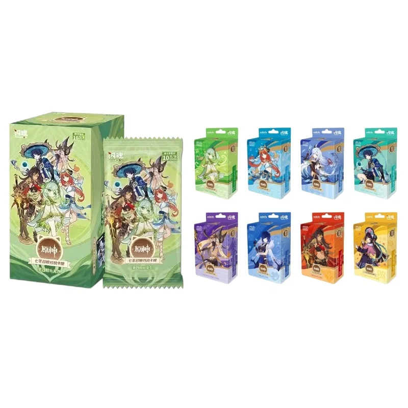 

In Stock Original Genshin Impact Genius Invokation Tcg Season 4 Pre-Constructed Deck Game Collectible Surprise Toys Cards