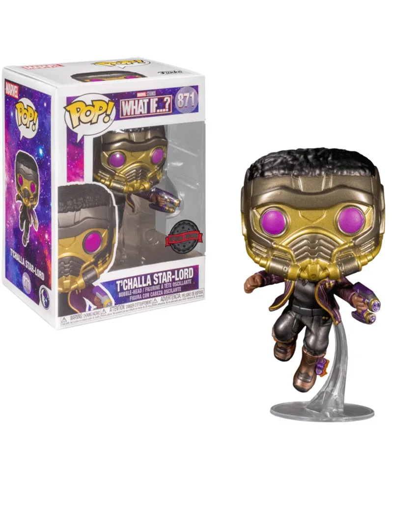 Funko Pop Star Lord Tchalla Marvel What IF Special Edition metallic 871