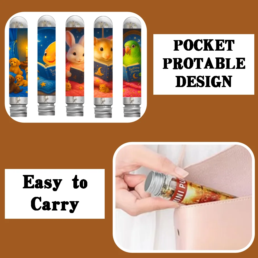 5 Packs Adult Mini Test Tube Puzzle Jigsaw Funny Educational Game Home Decor Birthday Halloween Thanksgiving Christmas Gifts