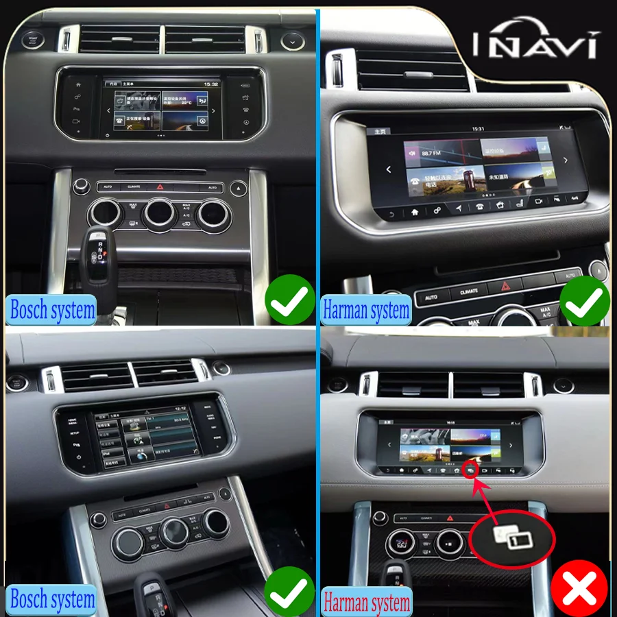 13.3-inch Android 11 For 2013-2017 Range Rover Sport L494 Multimedia Player Radio Carplay auto retains the original feature menu