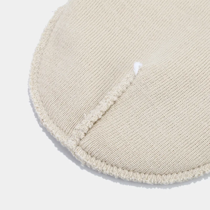 2024 Herbst/Frühling Herren-Tarn-Strickmütze, reine Farbe, elastische Kappe, Unisex, warm, modisch, für Damen, Leisured-Mütze – Detail 9