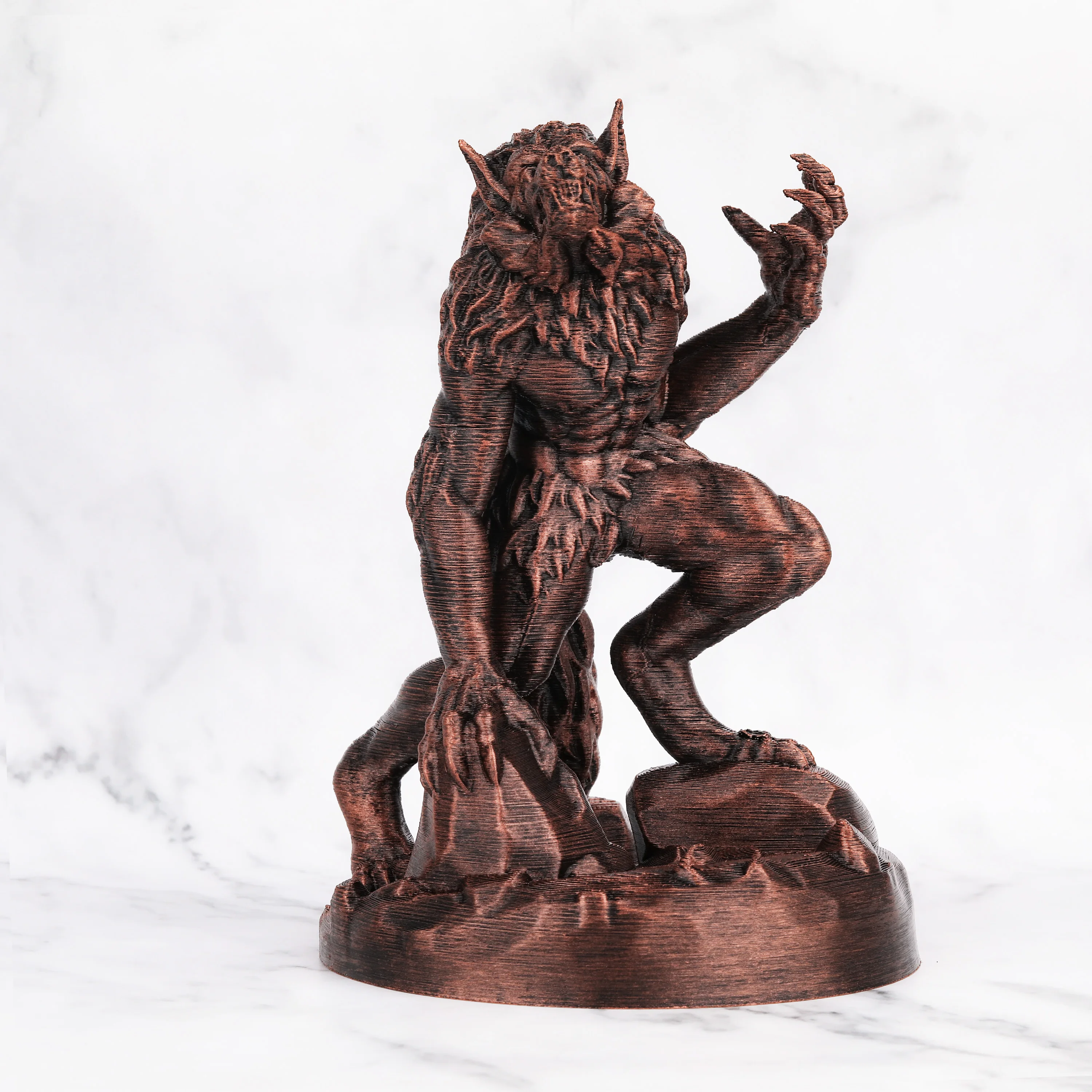 TRPG Werewolf Miniature Model, Detailed Creature Accessory for RPG Adventure Scenery, Fantasy Diorama Display and Collector Gift
