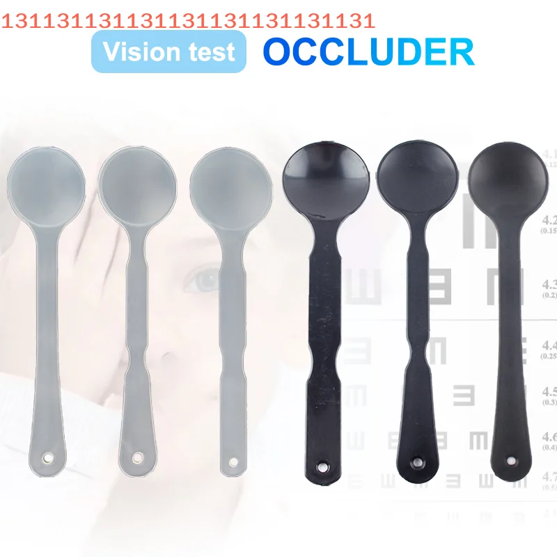 

1 шт., профессиональный матовый прозрачный/черный ручной инструмент для оптометрии, очки для глаз, блок пластины для теста зрения