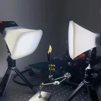 Modelo Dental de ortodoncia estética Dental, disparo de primer plano Godox MF12 r1c1 sbr200, cubierta difusora de luz suave con Flash de doble cabeza