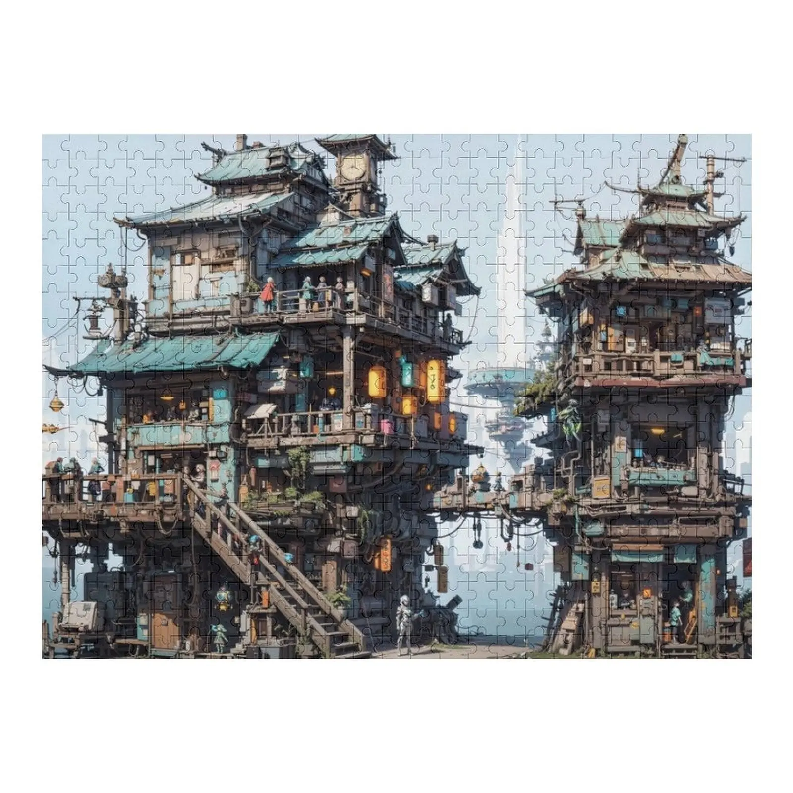

Asian Futuristic Wimmelbild Jigsaw Puzzle Animal Wooden Decor Paintings Woodens For Adults Jigsaw For Kids Puzzle