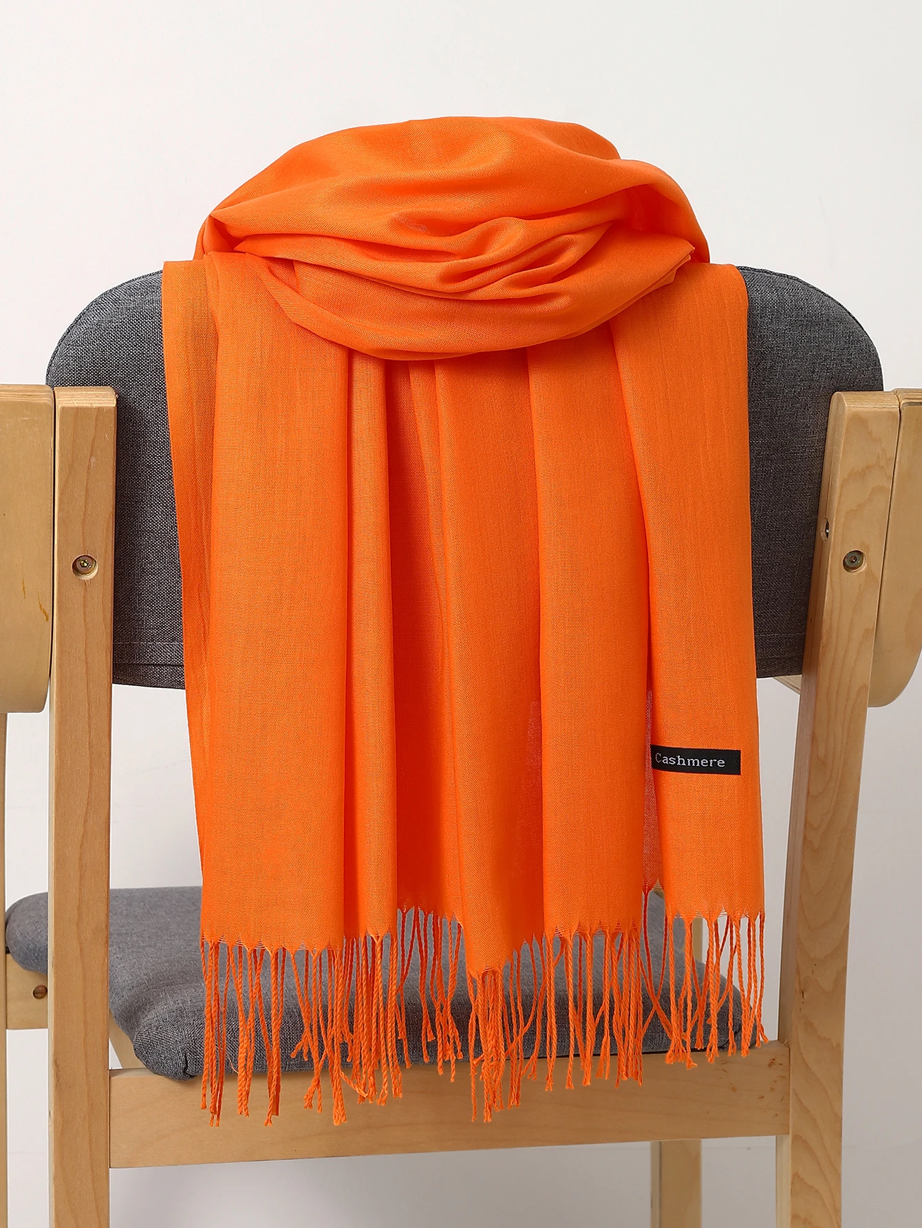 Szal damski z kaszmiru w jednolitym kolorze, miękki, o wymiarach 180*70 cm, chusta, narzutka, pashmina na jesień i zimę, unisex, damski hidżab, opaska na głowę, darmowa wysyłka