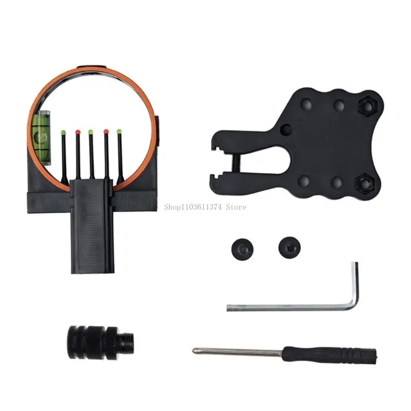 Archerys 5 Pin Bows Sight Plastic Five Needle Aimings Outdoor Bows Accessorys For Quick Sight Acquisition-image