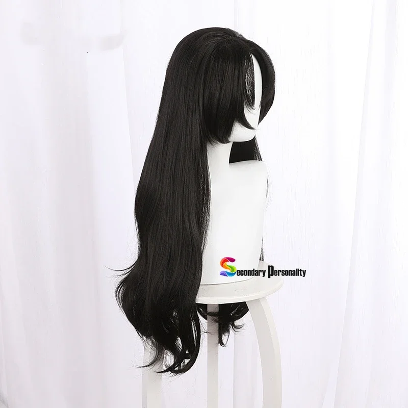 2021 New Anime The Case Study of Vanitas Dominica Natural Black Slightly Curly Long Hair Cos Wig Cosplay Props Cos Costume wig R