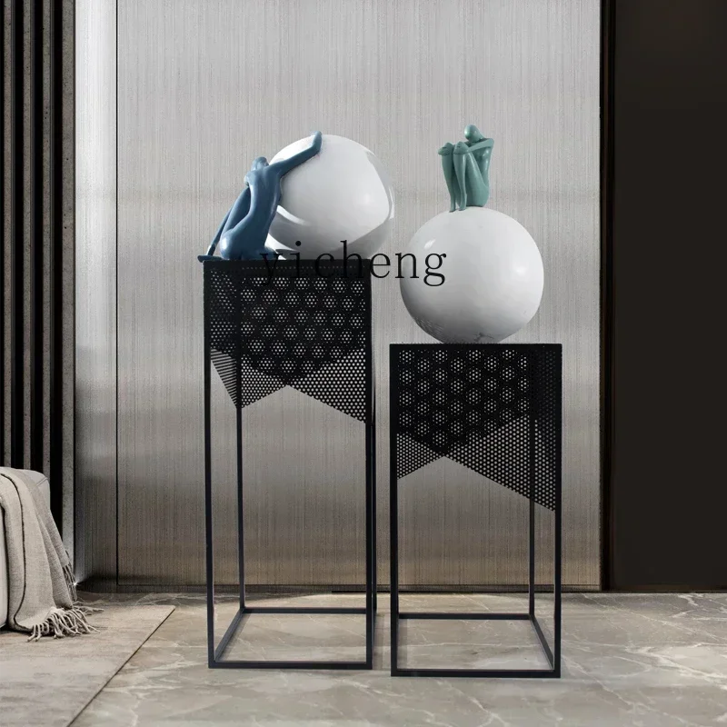 DSA  floor metal handicraft base lobby sculpture ornament simple table home accessories fairy garden