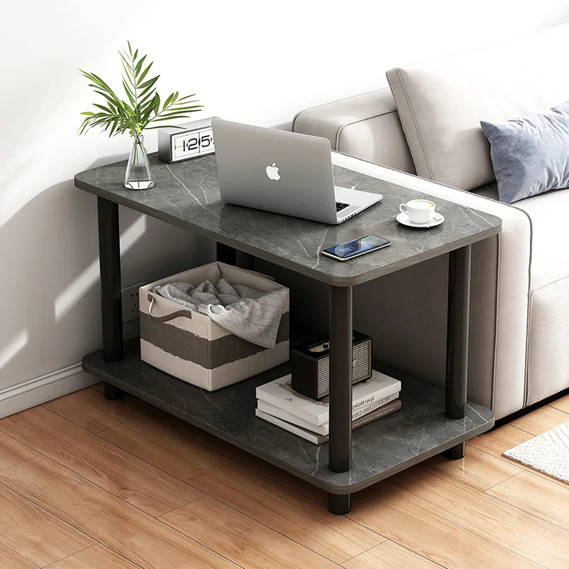

60x30x53cm Home Living Room Modern Double-layer Small Coffee Table Apartment Sofa Side Cabinet Bedside Table кофейный столик
