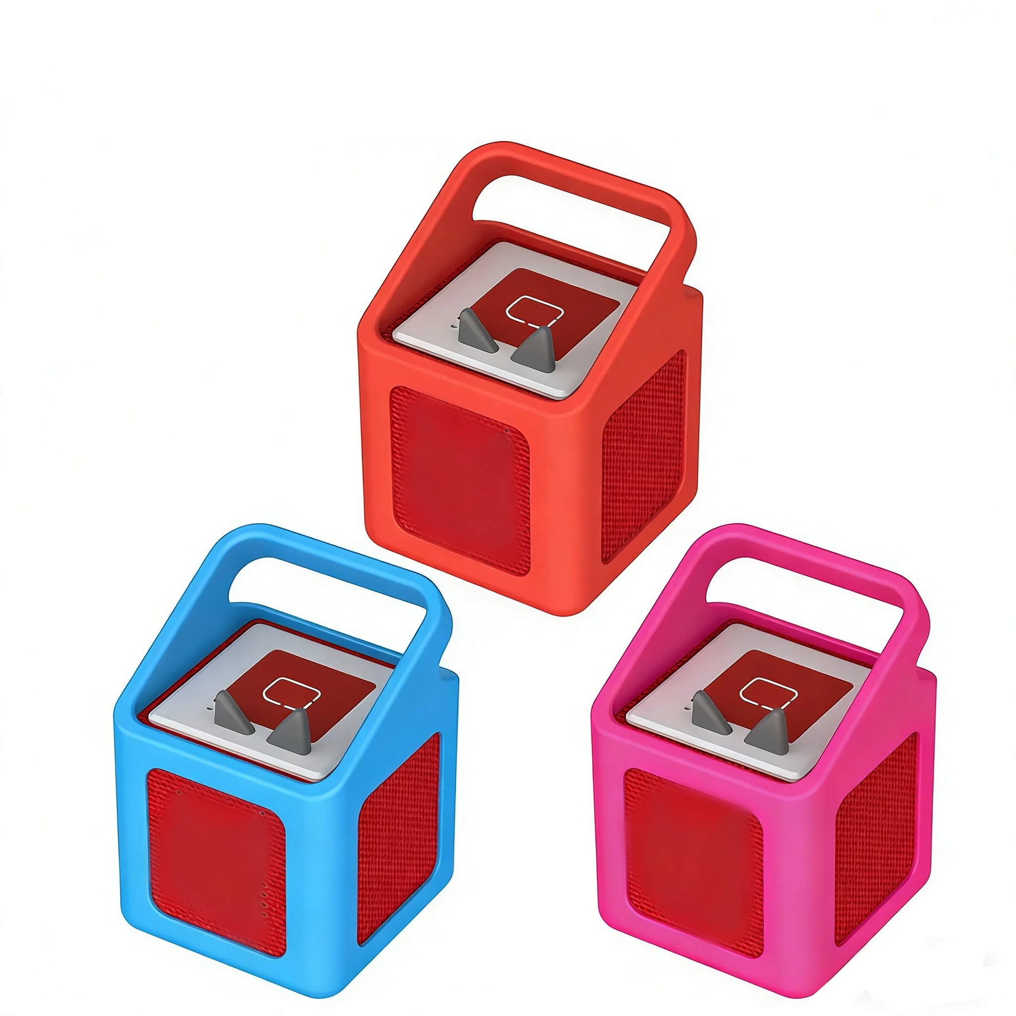 

Защитный мягкий силиконовый чехол со встроенной ручкой для красного противоскользящего защитного аудиоплеера, изготовленного из мягкого силикона.