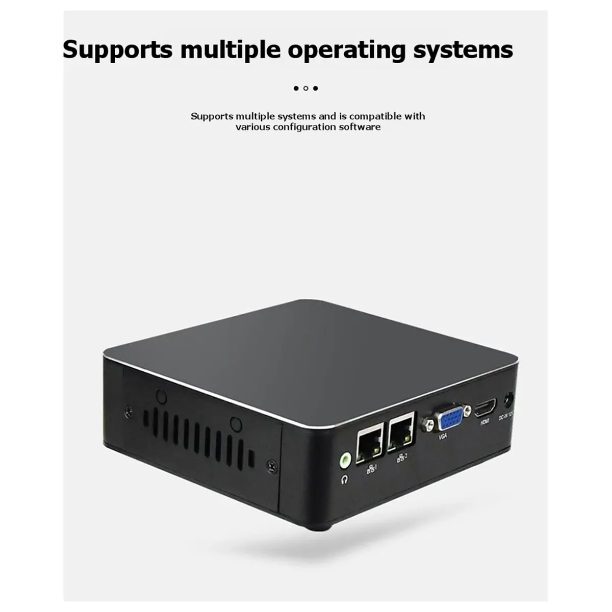 NEW FACTORY~N97 Fanless Mini PC Dual-Core Processor DDR4 32GB Video Memory SSD/HDD Storage for Home & Offices Use(EU Plug)