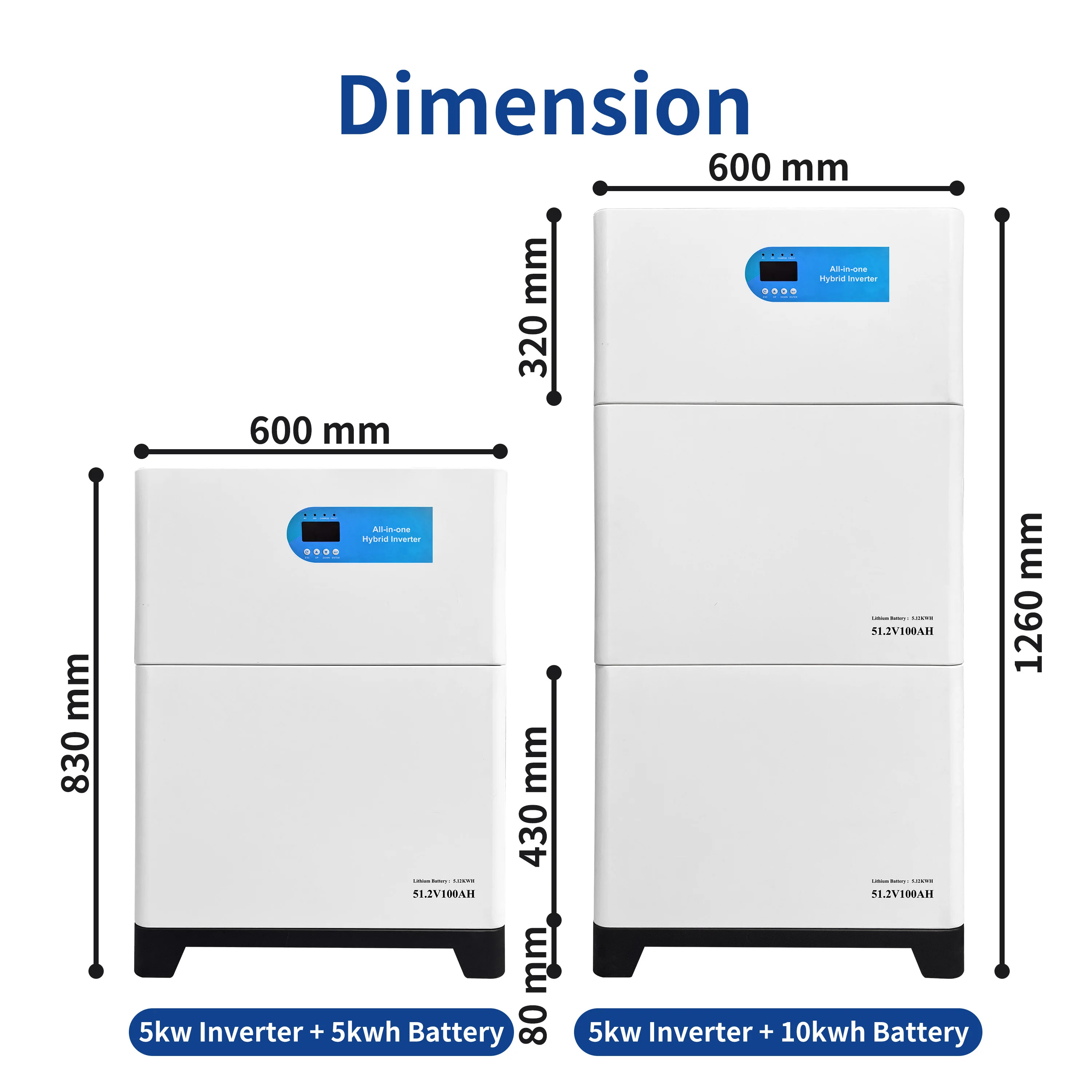Off Grid Vertical Stacked Solar Energy Storage System 5kwH 10kwH  Lithium Battery Energy Storage Solar Generator