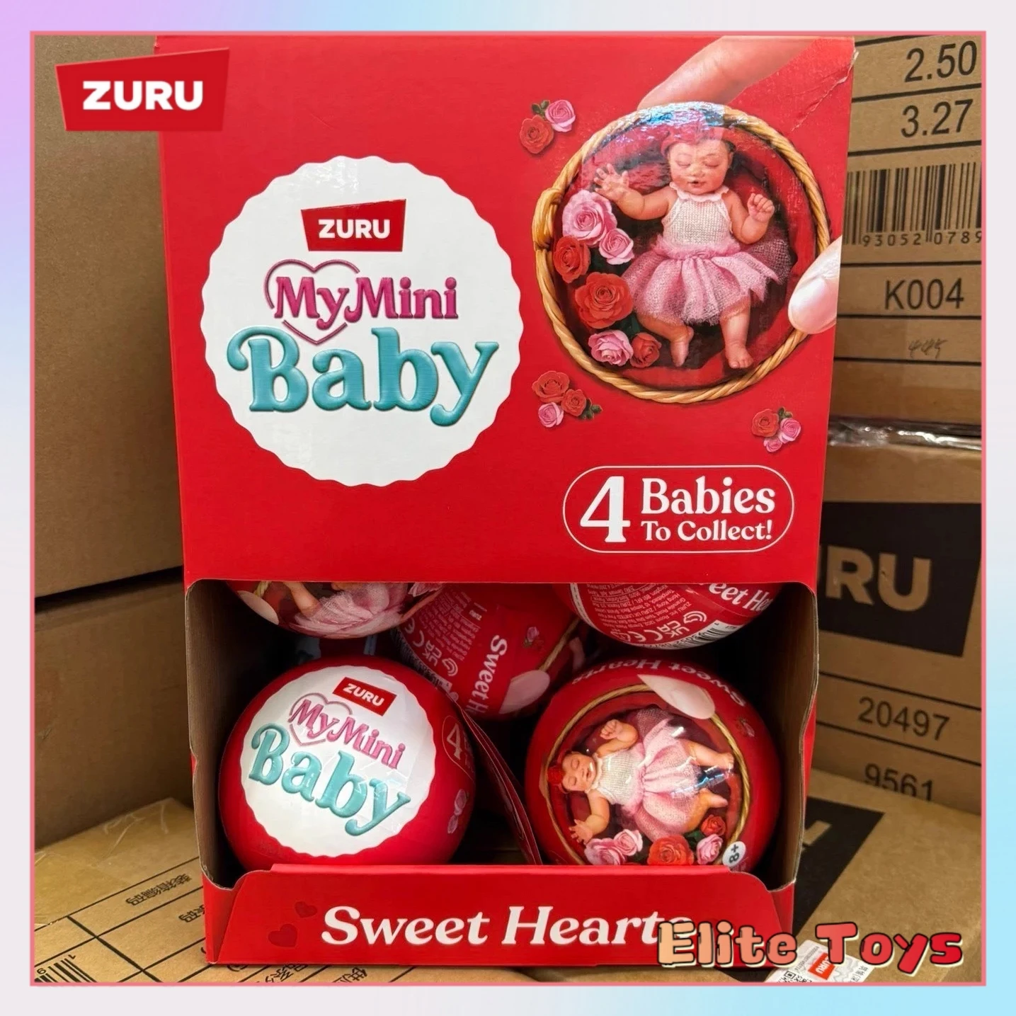 

Коллекционная мини-кукла ZURU My Mini Baby Sweet Hearts Series 3 в шаре-сюрпризе: милая игрушка для переодевания для детей, для ролевых игр