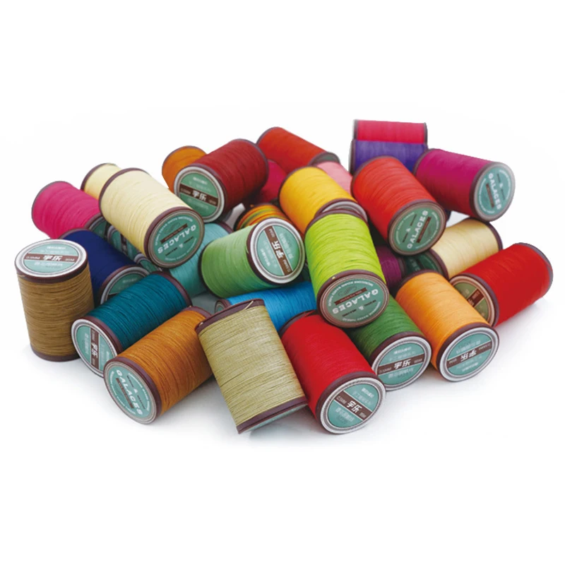 0.7mm 55M Leather Round Waxed Thread Polyester DIY Leather Craft Sewing Line Wax Thread