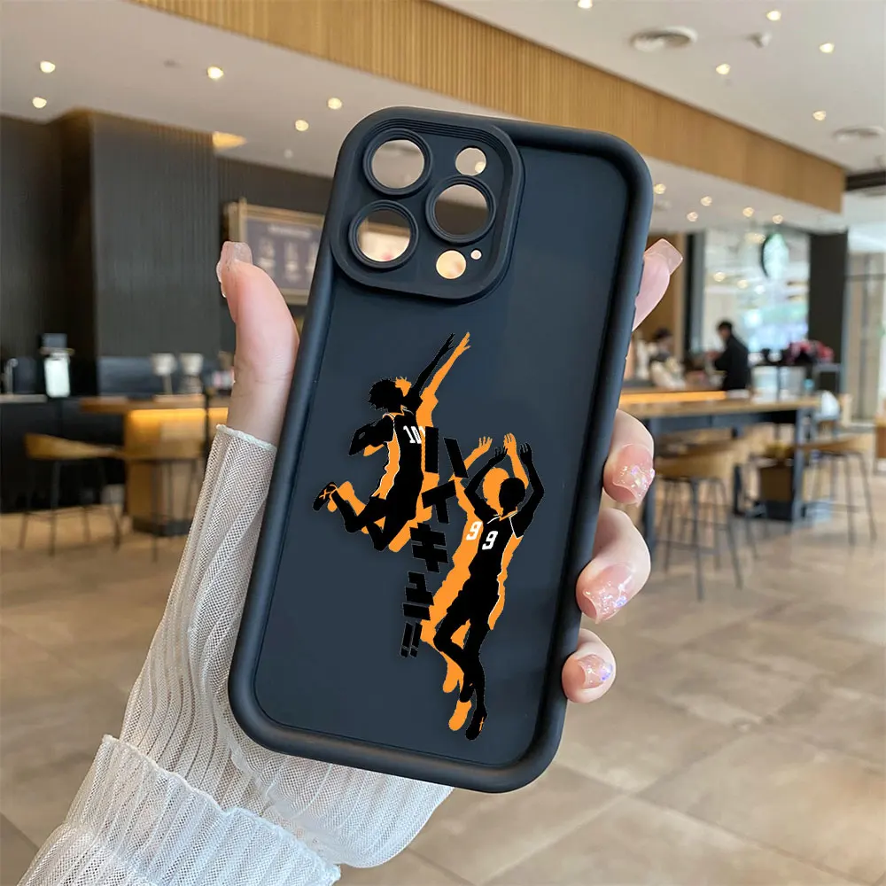 H-Haikyuu School Volleyball Cover Phone Case For iphone Apple 17 AIR 16 16E 11 12 13 14 15 XR Plus Pro Max Capa Case Funda Shell view 4