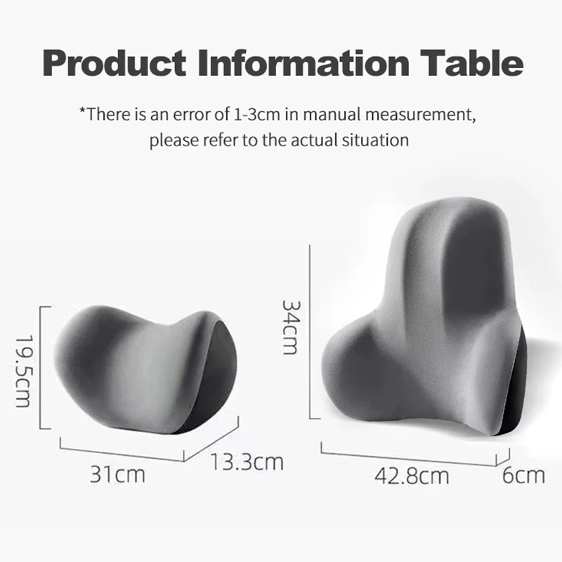 Car Memory Foam Neck Pillow Protection Lumbar Backrest Car Headrest Cushion For Toyota Corolla Prius Yaris Rav4 CHR Aygo Hilux R