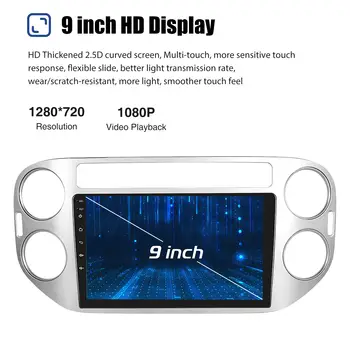 適用於大眾途觀 5N 2007-16 和大眾高爾夫 Plus 2004-13 的 9 吋 CarPlay 安卓 13 車載立體聲收音機 GPS 導航主機 8 最佳銷售 福斯高爾夫Plus配件 - №5