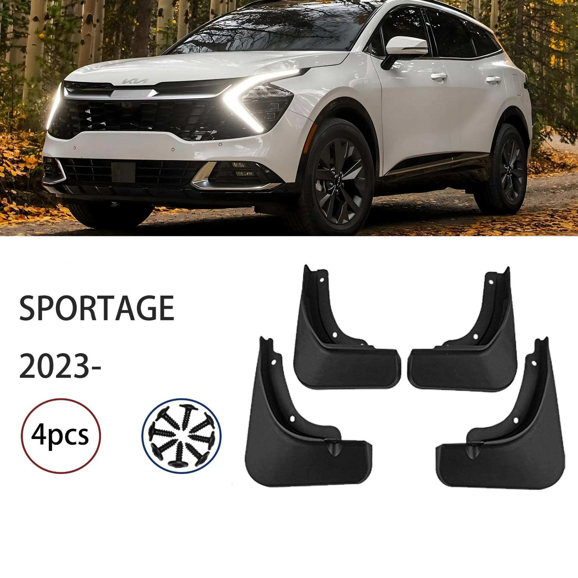 

Mud Flaps For Kia Sportage 2023 Car Mudguards Splash Guards Front Rear Wheel Fender Auto Exterior Accessories 4Pcs