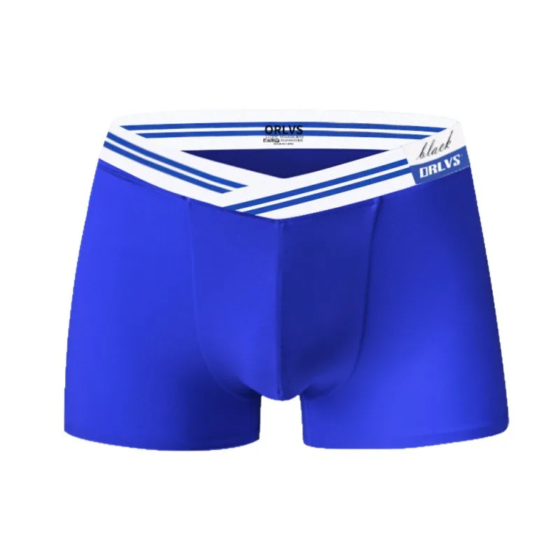Men Modal Boxer Briefs Trendy Breathable Quick Dry Underwear Soft Seamless Sports Shorts Comfortable Stretch Trunks