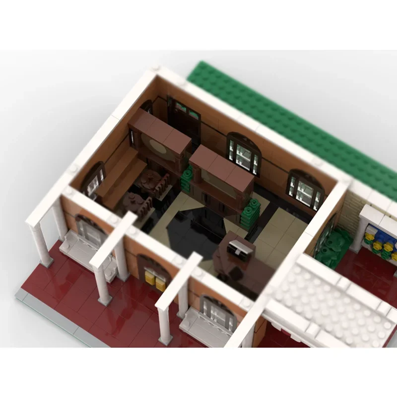 บล็อกตัวต่อ Moc ห้องส่งเสริมการค้าดีลักซ์เทคโนโลยีโมดูลาร์อิฐของขวัญคริสต์มาสของเล่น DIY ชุดประกอบ