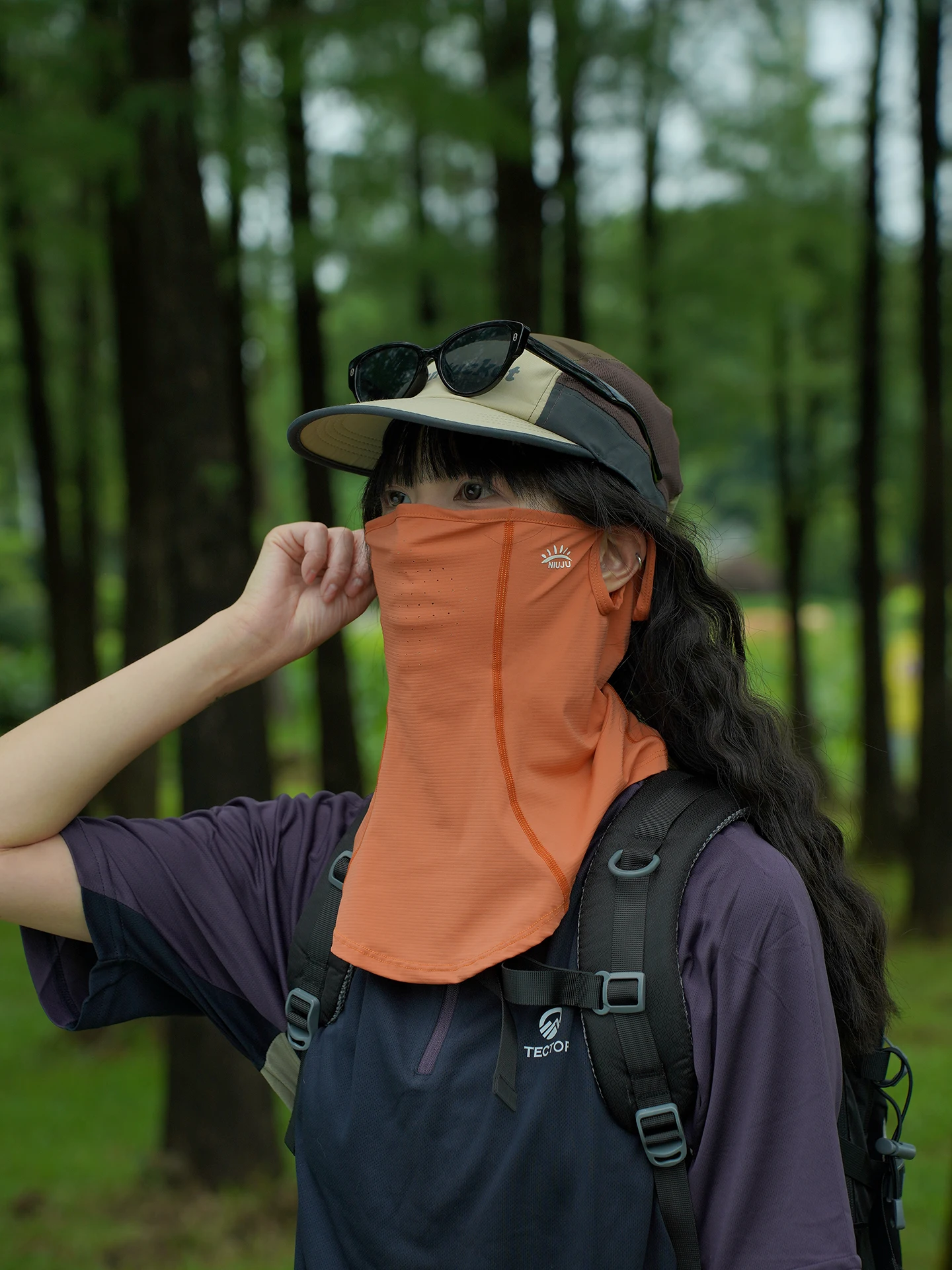 Outdoor Climbing Cycling Driving Ear Hanging Face Mask Men's Summer Thin Breathable Sunshade UV Protection Face Cover